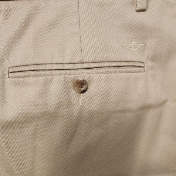 Dockers Signature Khaki Dress Pants D2 Straight Fit Cream Tan Mens 36x29 - Picture 5 of 11